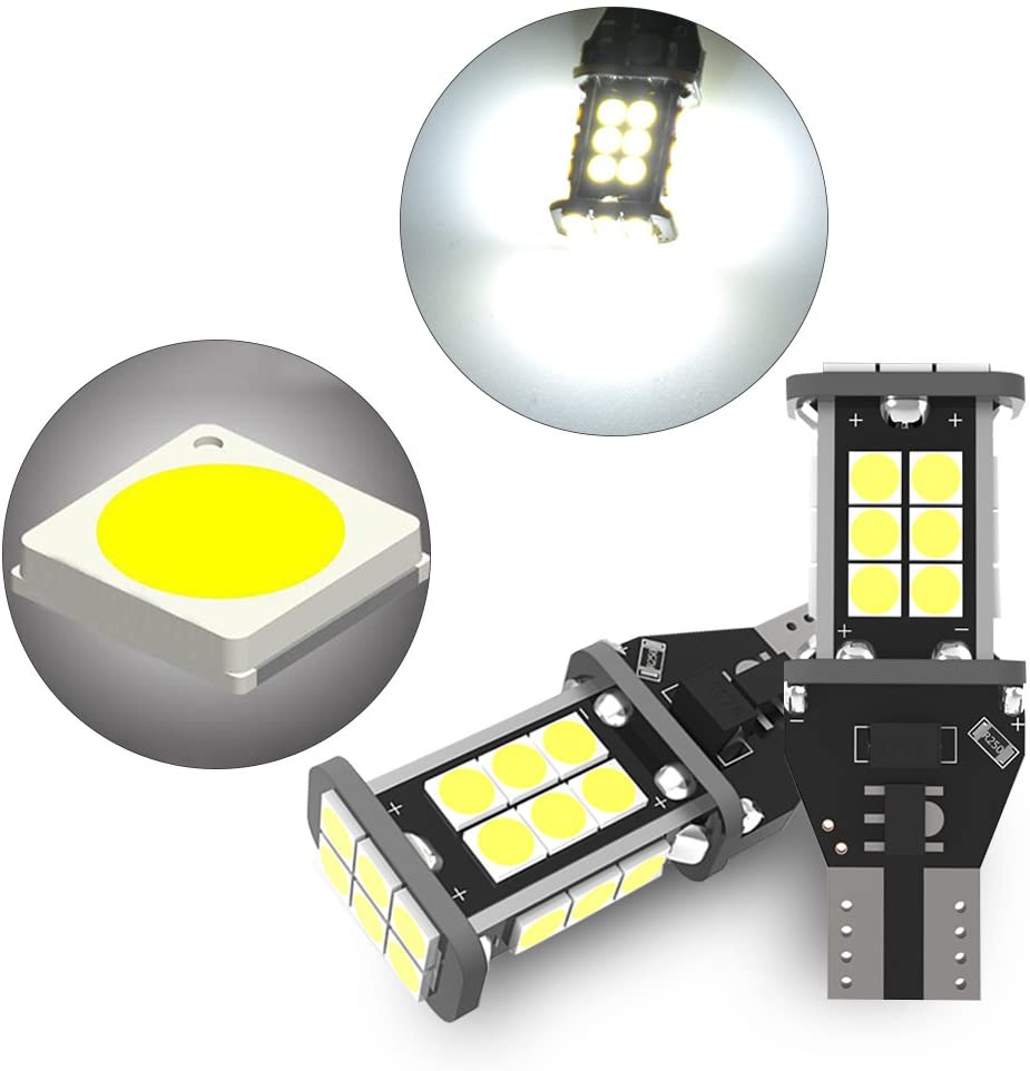 2PCSx T15 LED Reverse Light Bulbs