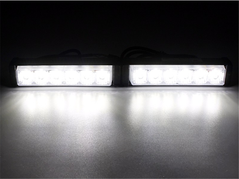 2 PCS 6SMD 12V-24V Car Strobe lights/Flash lights/ Warning Lights- 7 Modes