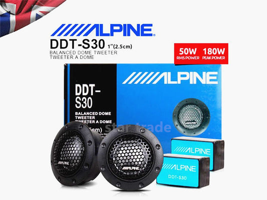TWEETER/ ALPINE SOFT DOME BALANCED CAR TWEETERS  DDT-S30