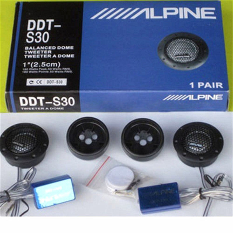 TWEETER/ ALPINE SOFT DOME BALANCED CAR TWEETERS DDT-S30