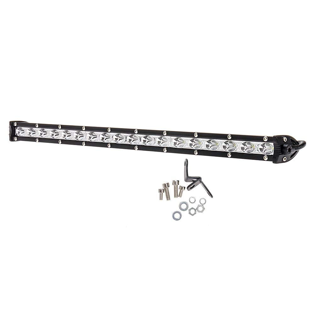 54W 19inch Cree Single Row Thin LED Work Light Bar Spot Beam for Off Road