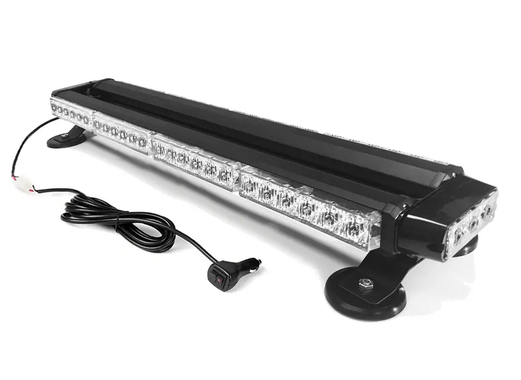 26" 54 LED 7 Flash Mode Double Side Emergency Warning Roof Top Strobe Light Bar