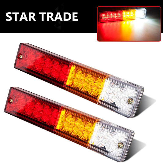 DC10-30V 20 LED Trailer Tail Lights Bar Turn Signal Reverse Brake Running Lights