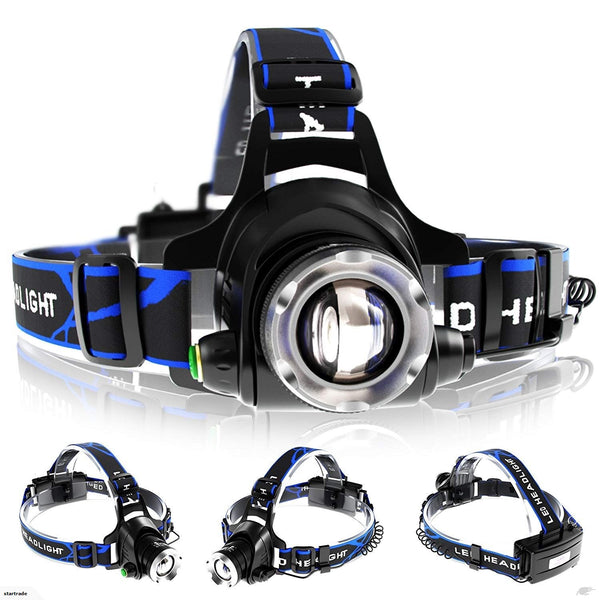 Zoomable Rechargeable LED Headlamp