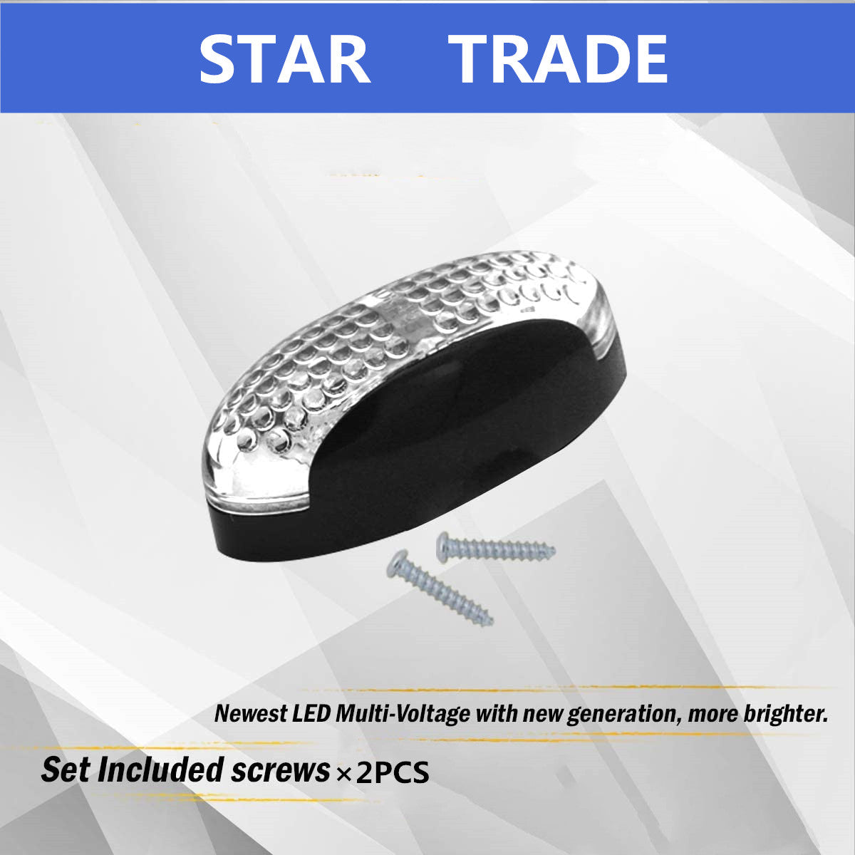 LED Oval Indicator Marker Light Clearance Lamp 10V-30V