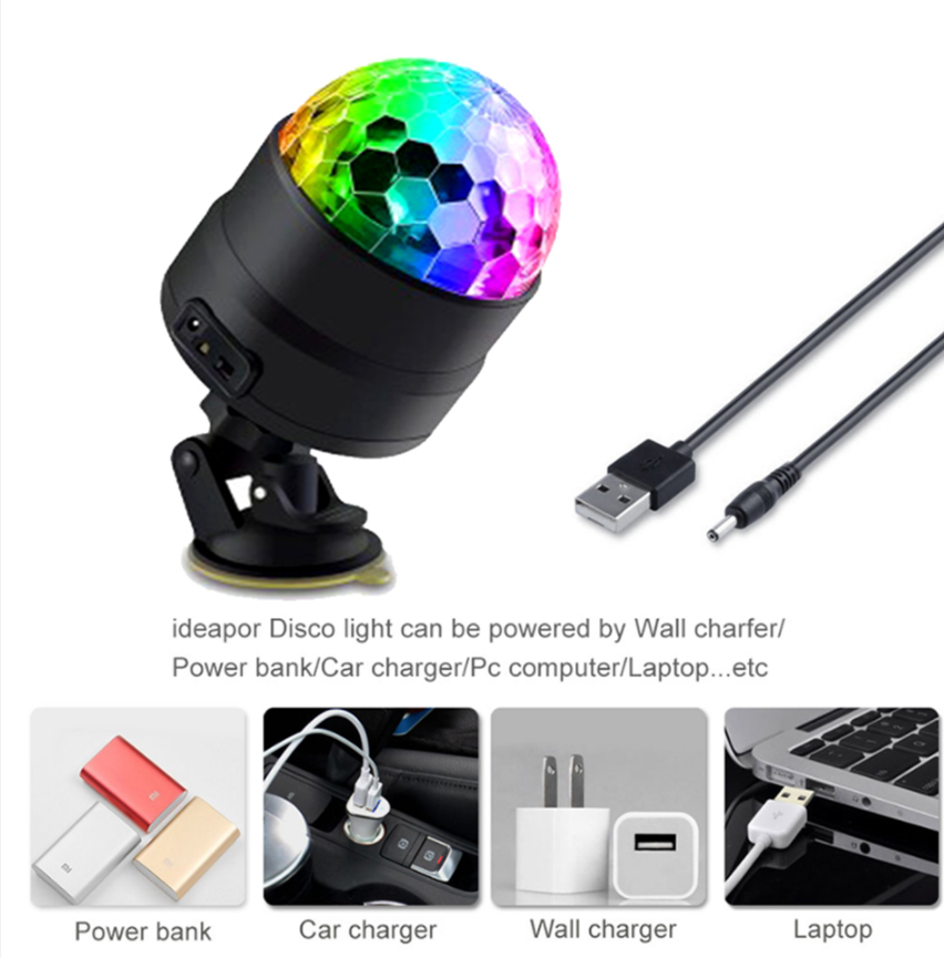 Disco Ball Party Lights DJ Lights/Car DJ Lights Sound Activated LED Strobe Light