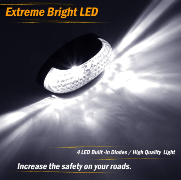 LED Oval Indicator Marker Light Clearance Lamp 10V-30V