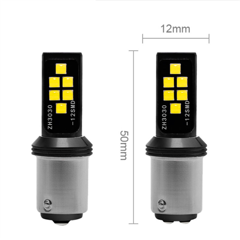 2PCS × 24V White 1156 Led Lights Bulbs