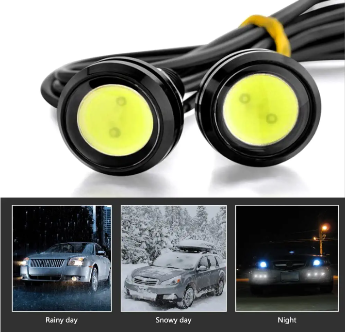 18mm White Eagle Eye LED Light Bulbs 9W DRL  Daytime Running Lights