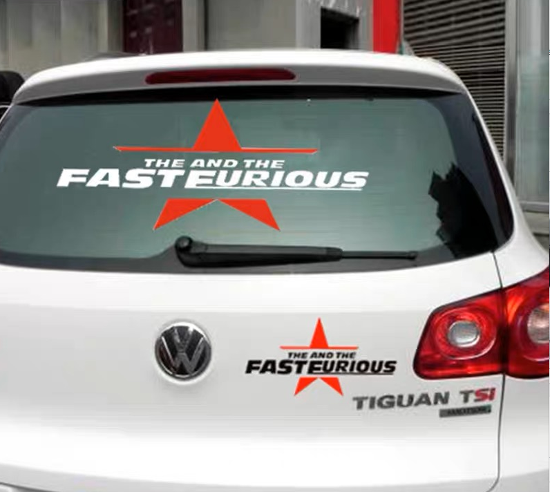 Car Stickers Exterior Fast & Furious -Big Size