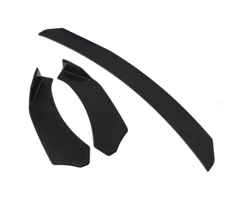 Universal Car Front Lip Body Kits 3PCS Front Bumper Lower Lip Splitter Spoiler