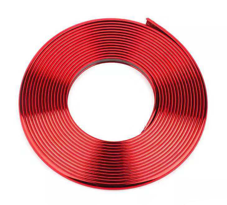 8M Car Protection Roll Car Wheel Rim Sticker Chrome Wheel Decoration Auto Tire Rims Plated Strip Decoration Car-styling Exterior