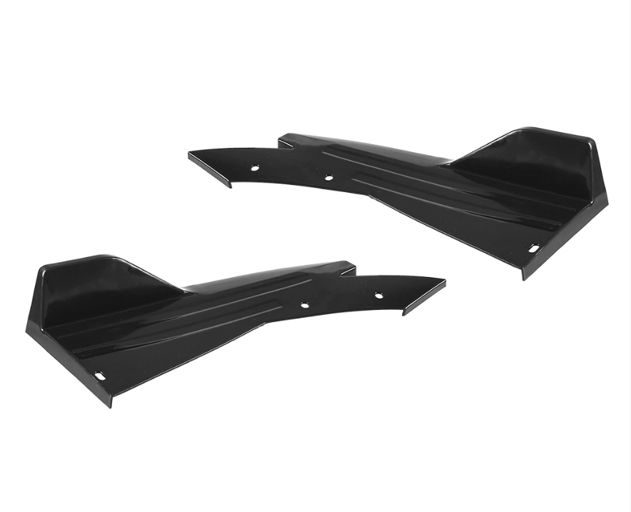 Universal Carbon Fiber Car Bumper Spoiler Rear Lip Angle Splitter Diffuser Winglet Wings Anti-crash modified Car Body Side Skirt