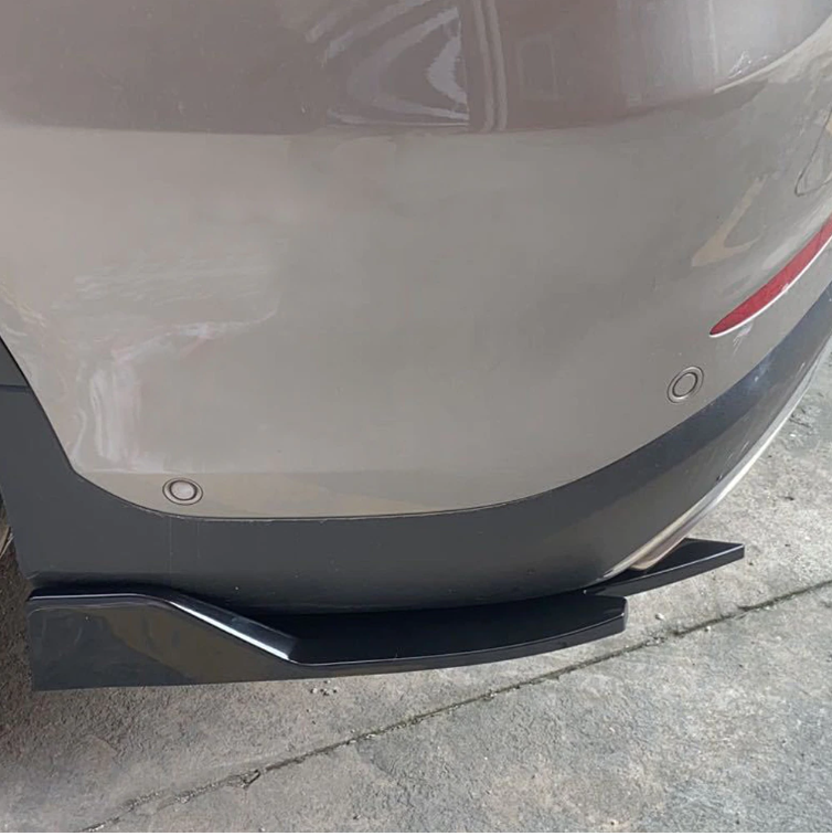 Universal Carbon Fiber Car Bumper Spoiler Rear Lip Angle Splitter Diffuser Winglet Wings Anti-crash modified Car Body Side Skirt