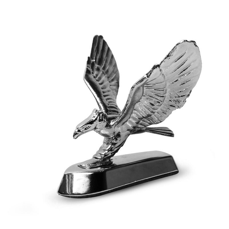 3D Eagle Head Decoration Front Fender Mudguard Alloy Statue