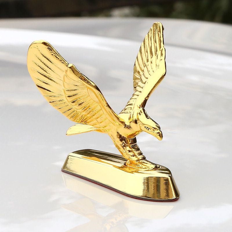 3D Eagle Head Decoration Front Fender Mudguard Alloy Statue