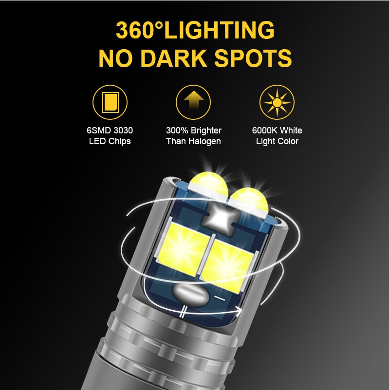 High Quality T10 W5W Super Bright 3030 LED Car Interior Reading Dome Light Marker Lamp 168 194 LED Auto Wedge Parking Bulbs