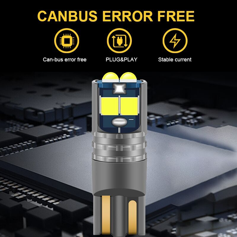 High Quality T10 W5W Super Bright 3030 LED Car Interior Reading Dome Light Marker Lamp 168 194 LED Auto Wedge Parking Bulbs