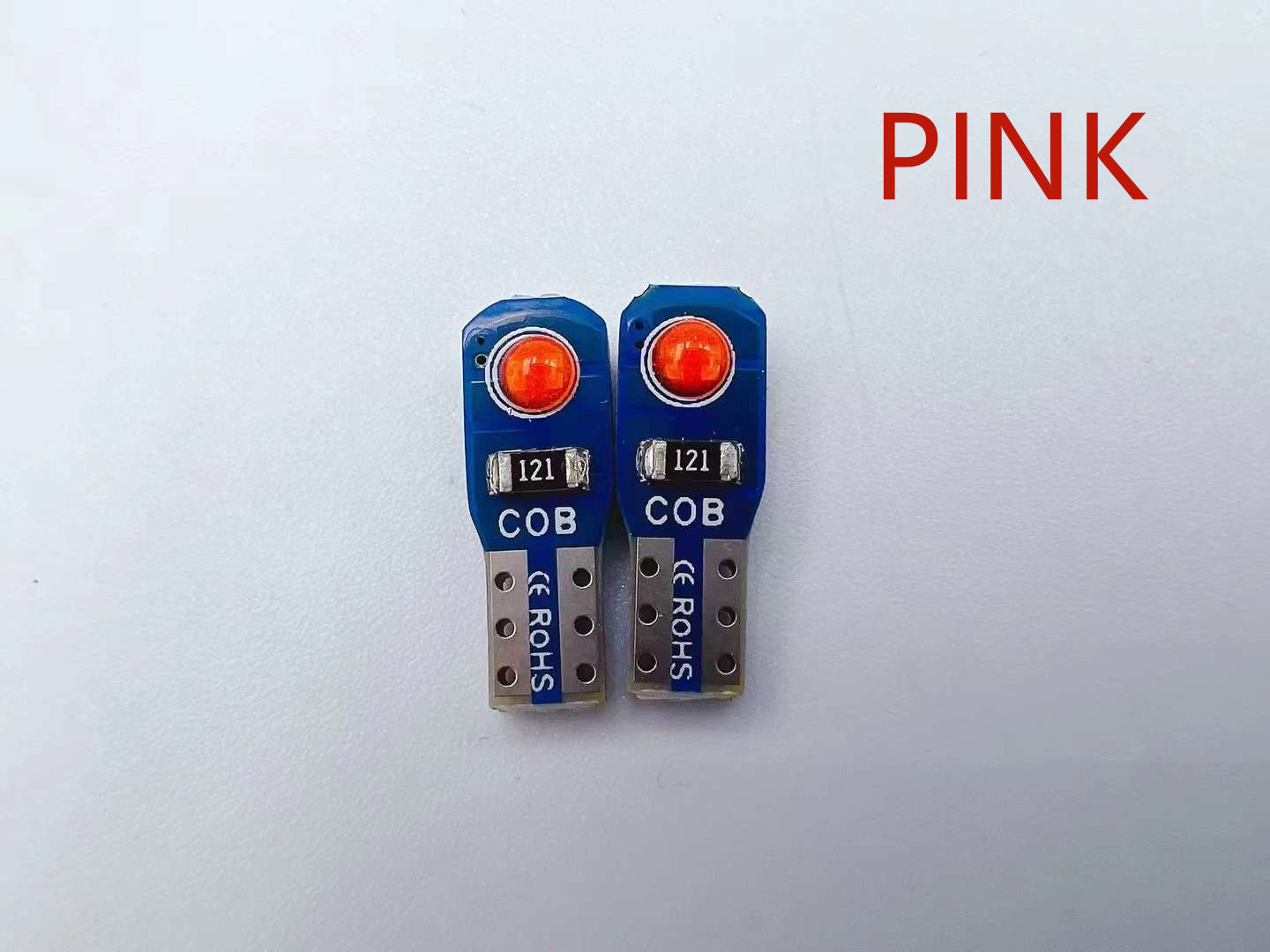 12V T5 Car Wedge COB  light bulb -7 Colors