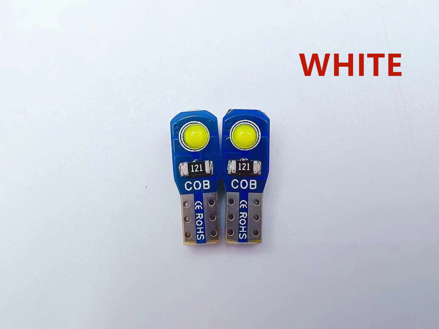 12V T5 Car Wedge COB  light bulb -7 Colors