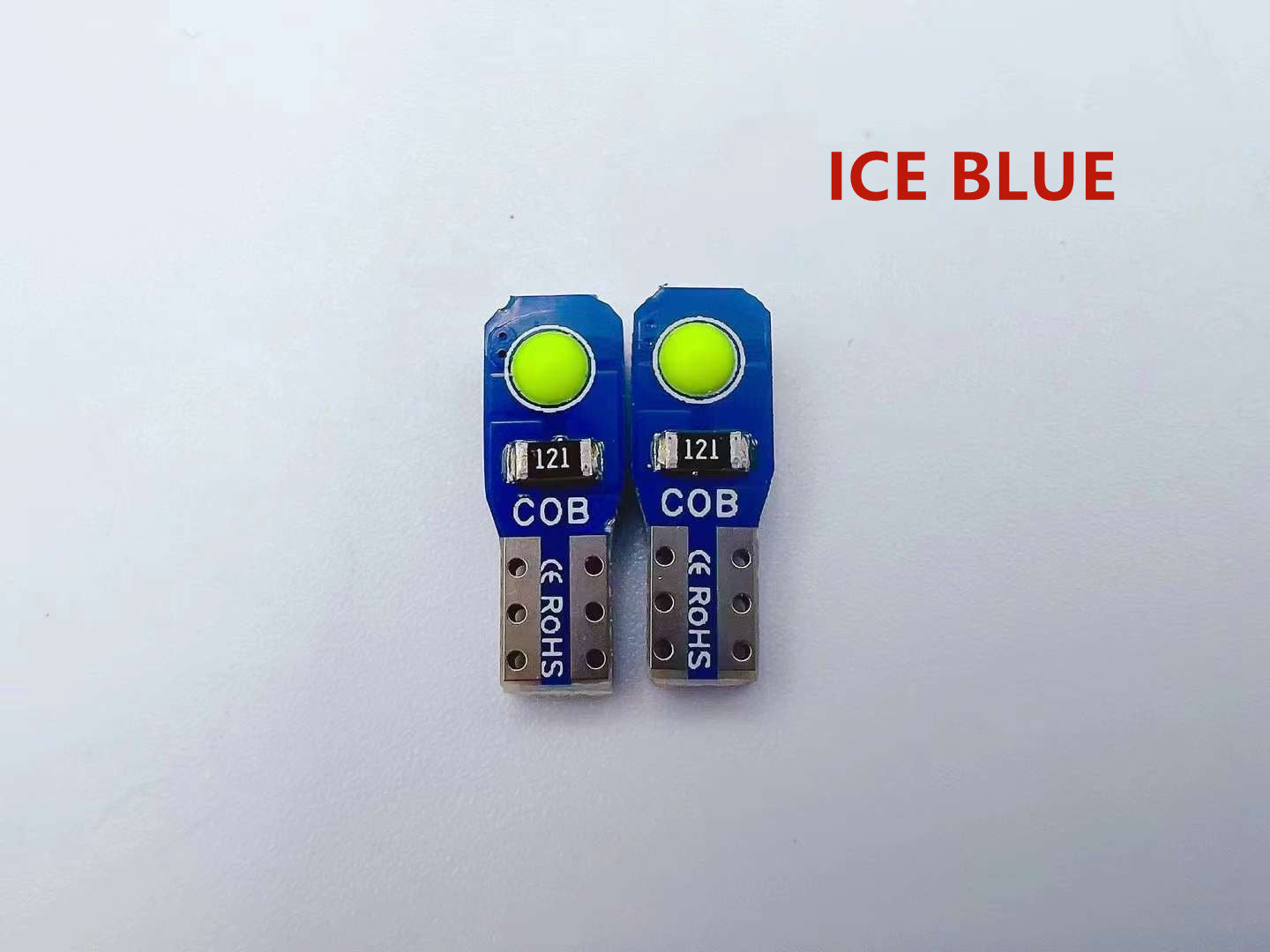 12V T5 Car Wedge COB  light bulb -7 Colors