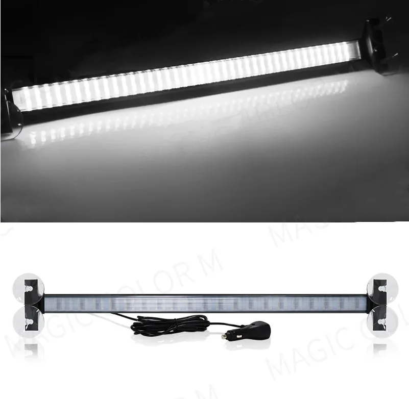 12V-24V 80 Led Strobe Light Windshield Car Flash Signal Emergency Warning Light
