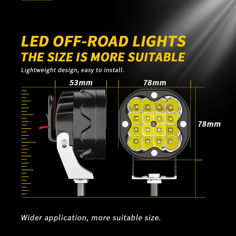 2PCS x  3Inch 40w Led Pods Light Spot Light Off Road