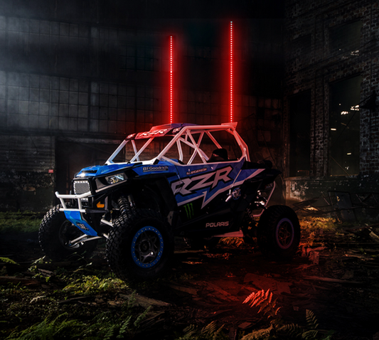 12V LED Whip Light Universal RGB LED Flagpole Lamp Colorful Antenna  Decorative Light