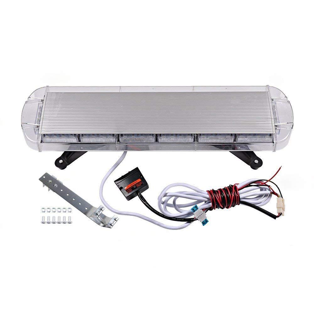 30"Inch 56 LED Amber LED Emergency Strobe Light Warning Flashing LightBar
