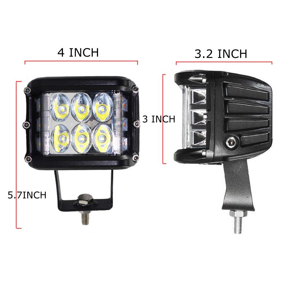 4 Inch 36W Side Shooter LED Pod Work Lights Spot Lights