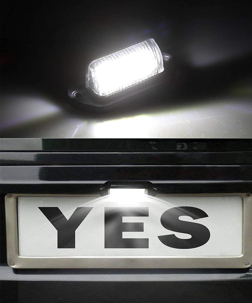 2PCS 12V LED Exterior Number  Plate Light/Interior Courtesy Dome/Roof Led Light