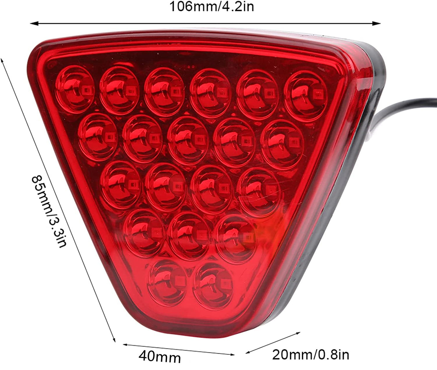 12V Auto 20 LEDs Brake Light  Lamp Reverse Warning Lamp Flash Strobe Taillight