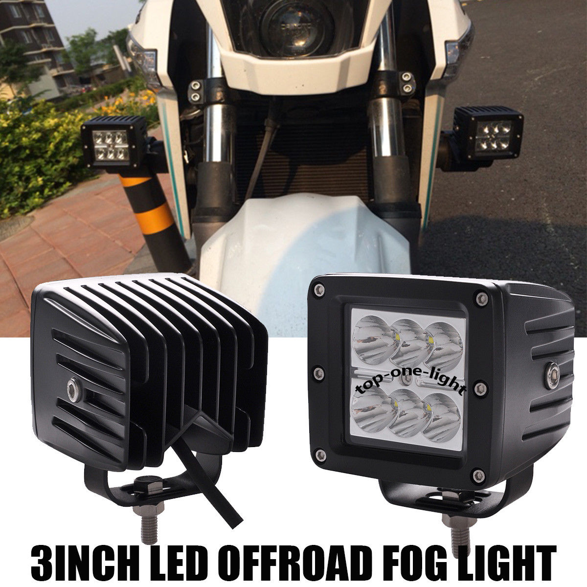 3 Inch 18W 6LED Square / Cube Work Lights/ Spot Beam lights