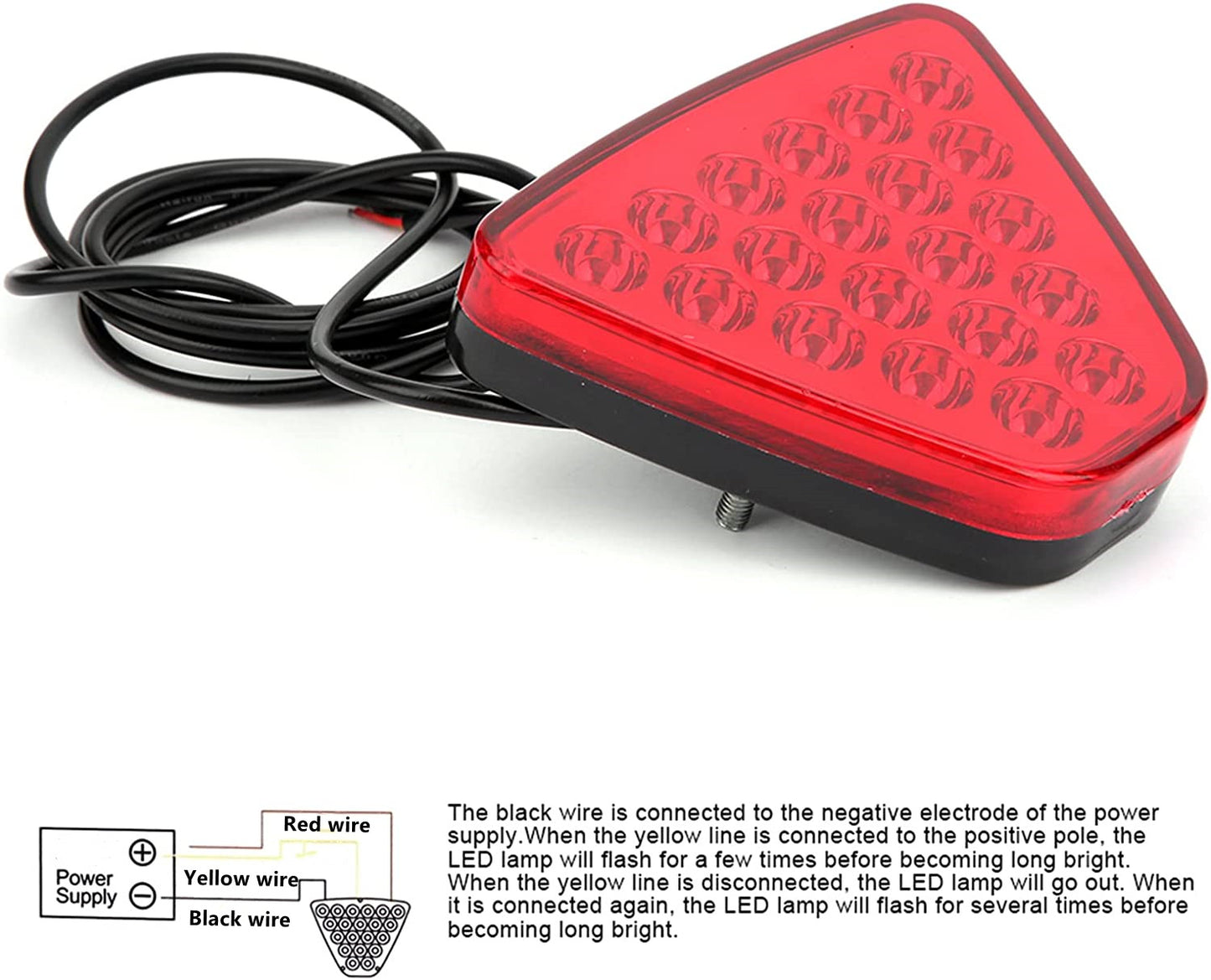 12V Auto 20 LEDs Brake Light  Lamp Reverse Warning Lamp Flash Strobe Taillight