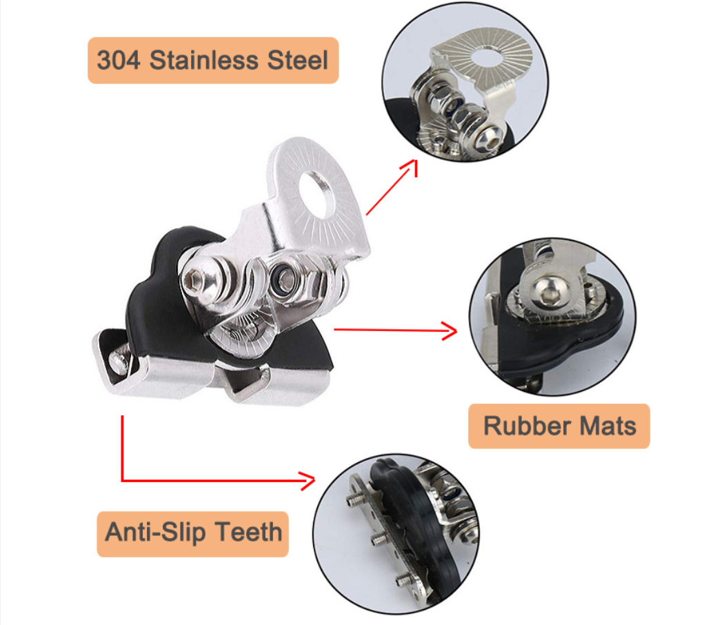 2pcs Universal Work Lights Bar Bracket Fixed Clip Hood Mounted Lamp Holder