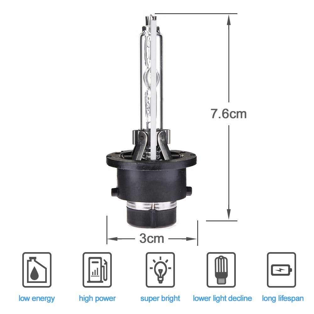 35W D2S HID Headlight Bulbs 6000K/8000K--2PCS
