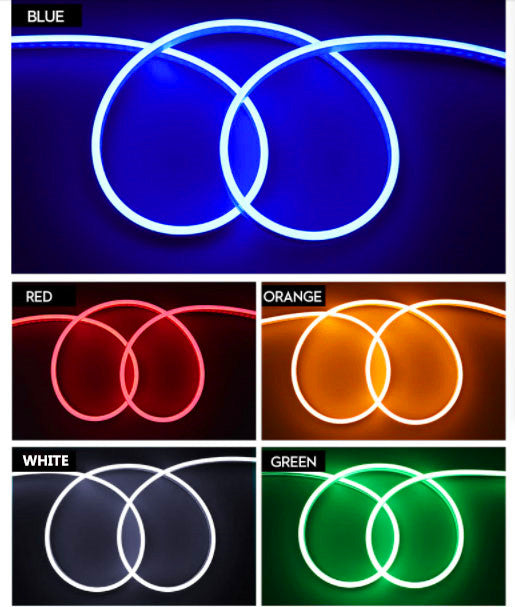 12V 1.5M Neon Flex LED Strip Light Waterproof Silicone Flexible Neon Light