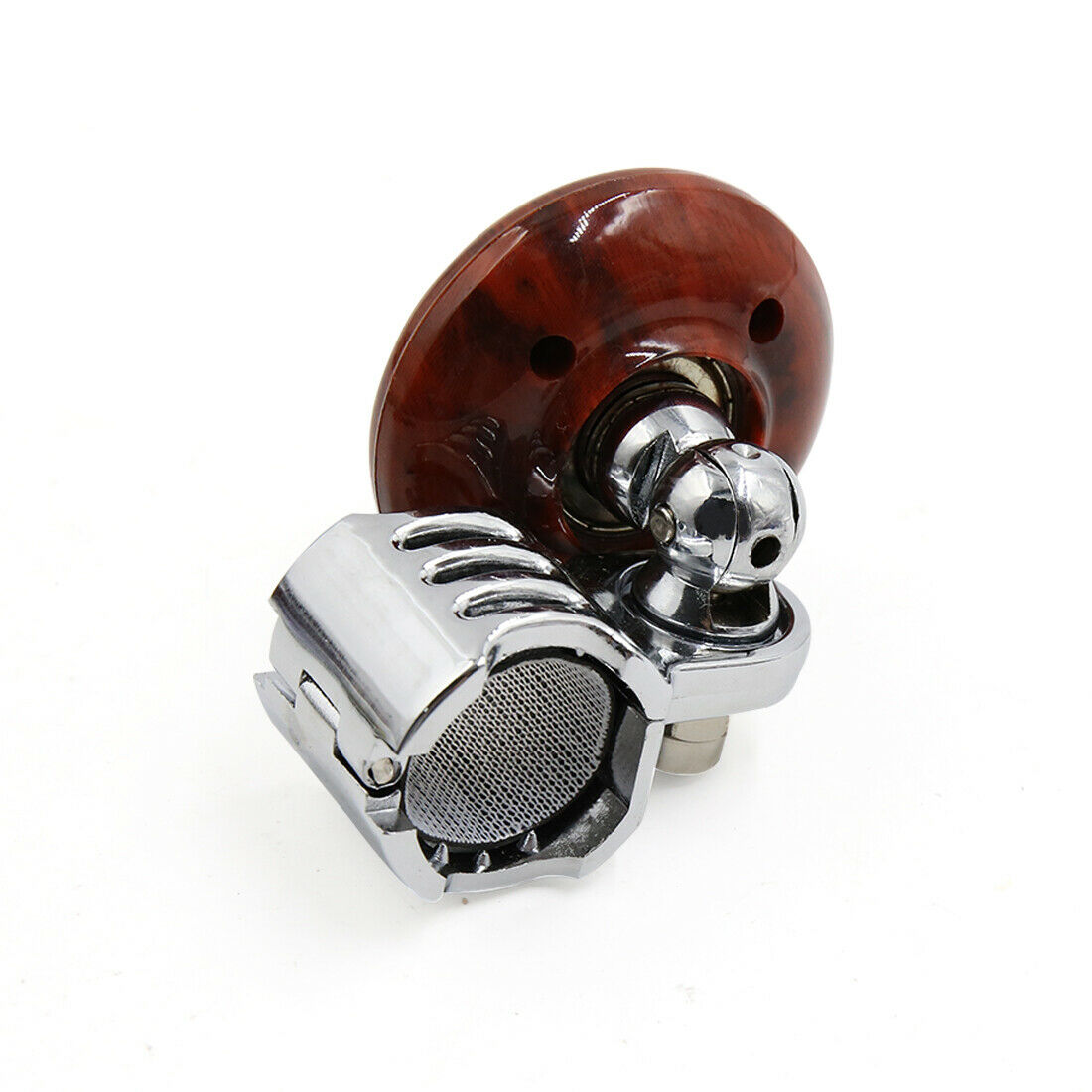 Brown Folding Steering Wheel Knob Power Handle Grip Ball for Auto Car