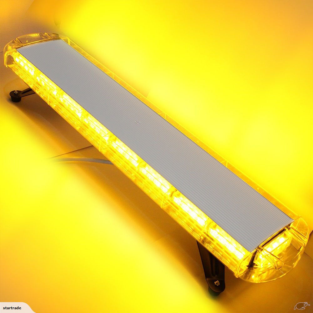 38"  72 LED Car Amber LED Emergency Strobe Light Warning Flashing Light Bar