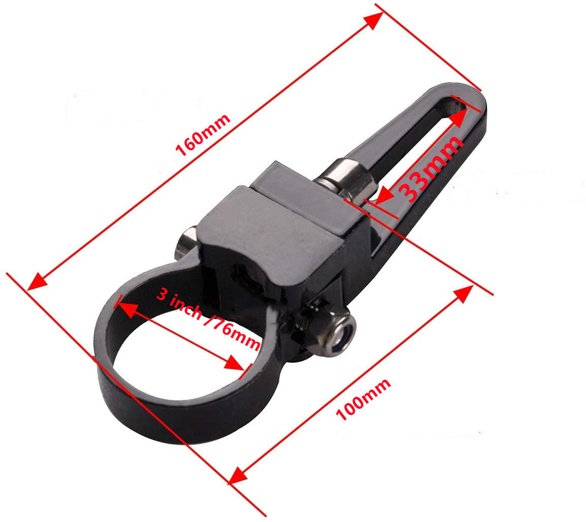 Universal-Fit 360° Adjustable 3 inch Mounts/bracket for Offroad LED Light Bar
