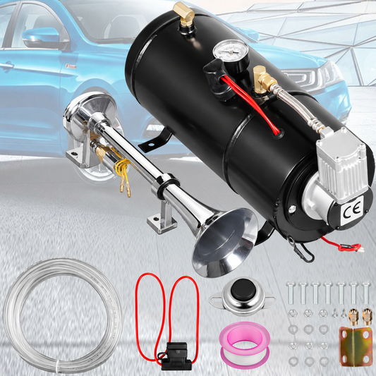 12V Car Single Pipe Air Horn Kit – High-Performance Electric Compressor Horn