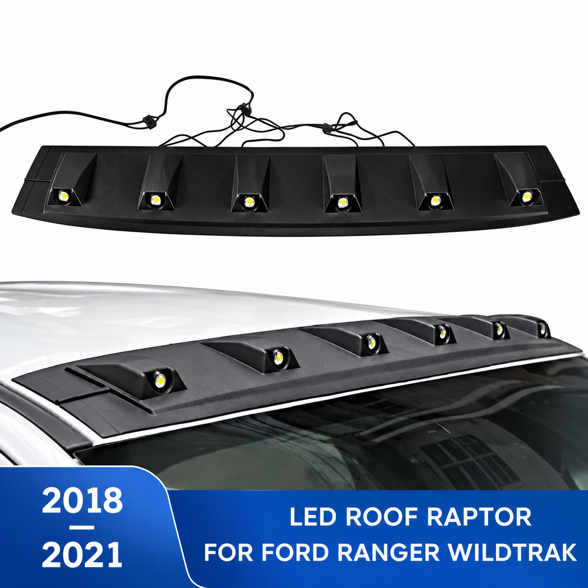 Led Front Roof Light Cover for Ford Ranger 2018-2021 Accessories