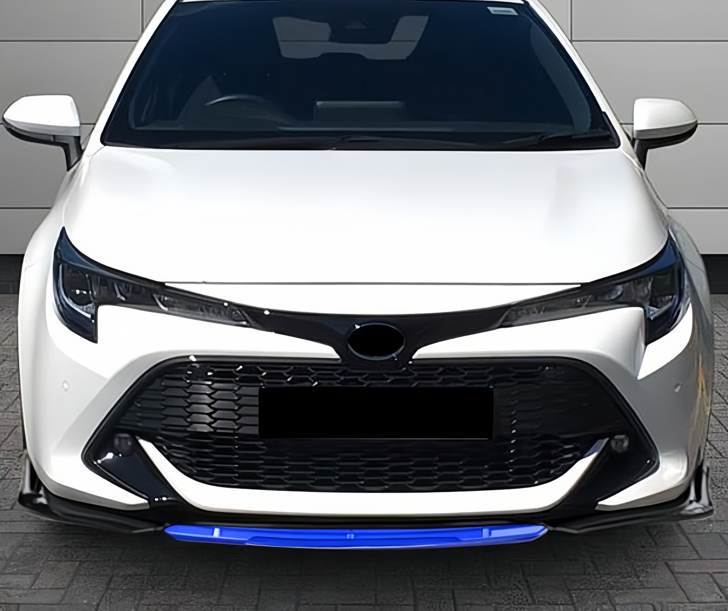 Front Bumper Lip Chin Spoiler ABS Front Bumper Lip Splitter Body Kit (Glossy Black 4pcs/Set)