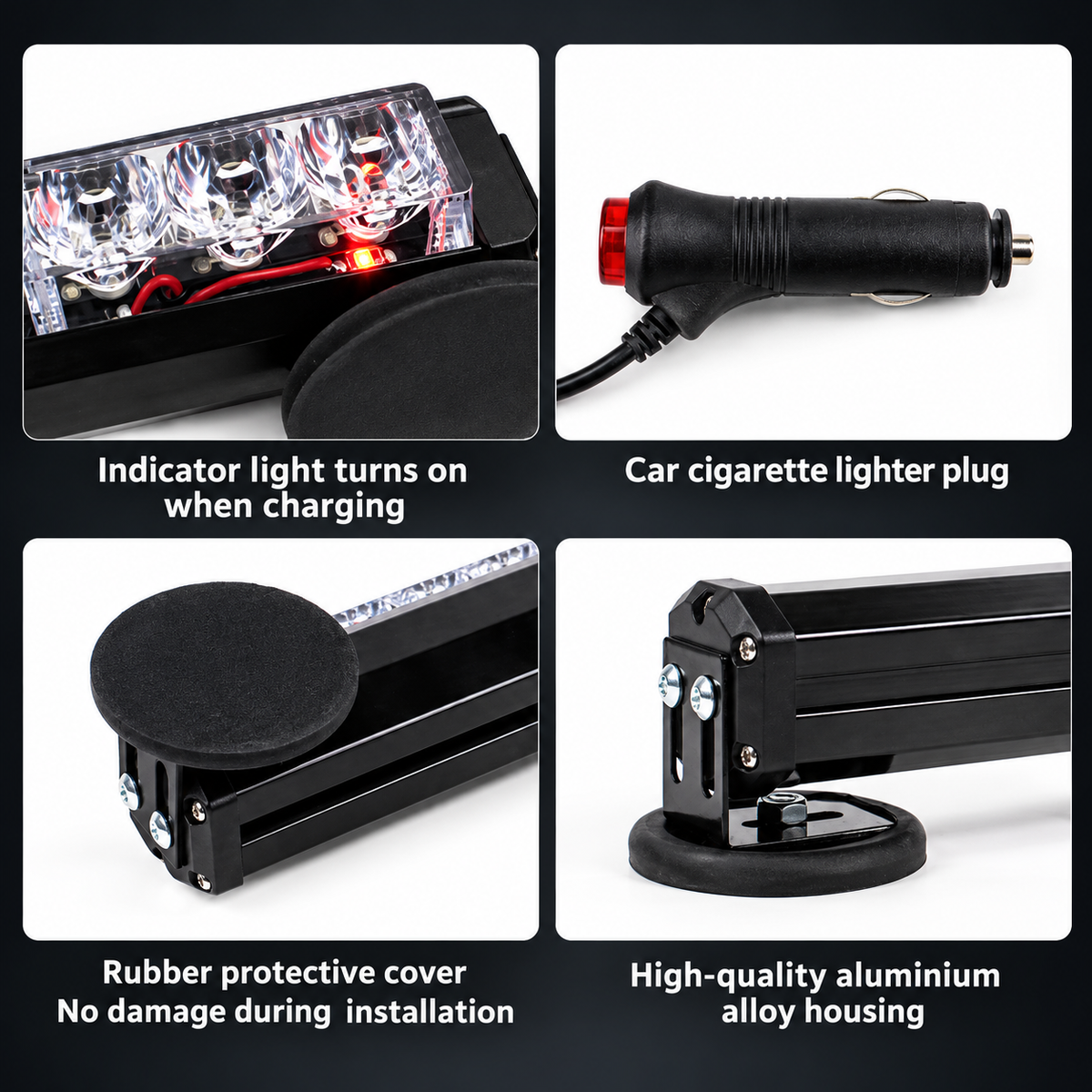 12V-24V 90cm Rechargeable LED Light Bar