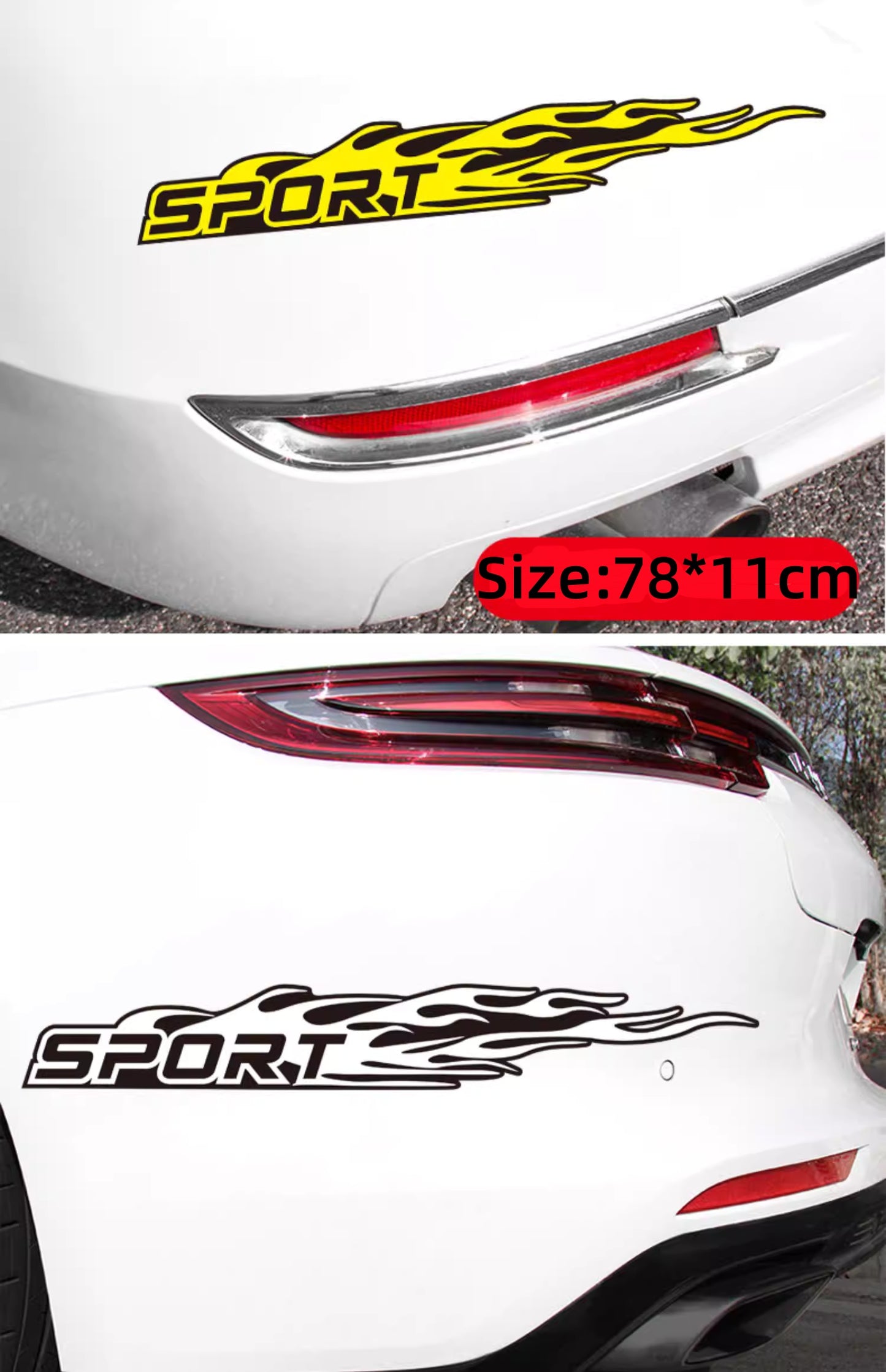 1 pair Car Scratch Cover Sticker for Body, Bumper & Mirror Trim