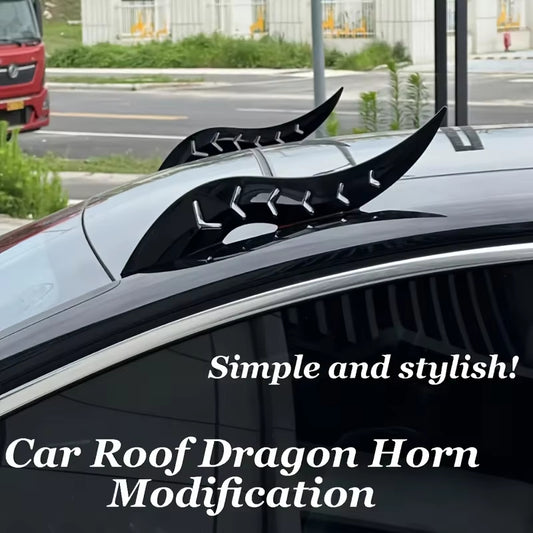 1 Pair Dragon Horn Car Roof Decorations – Cool No-Drill Exterior Accessories