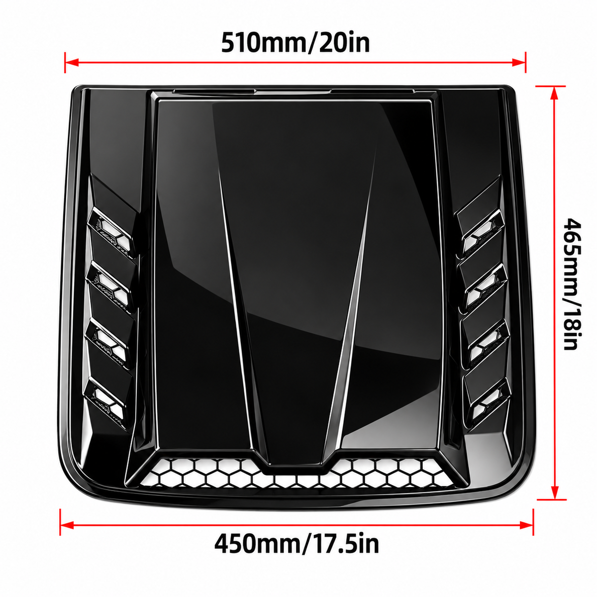 Universal Car Hood Scoop Vent Covers – Decorative Fake Air Intake Trim for Auto Exterior Styling