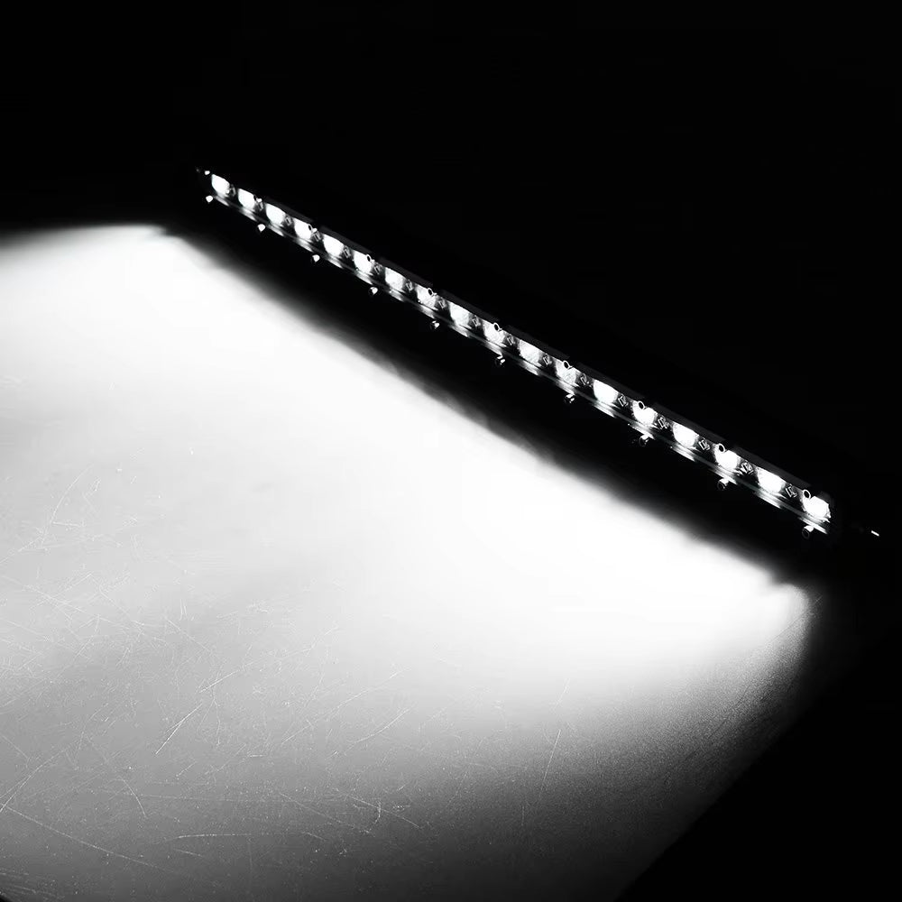 72W 26inch Cree Single Row Thin LED Work Light Bar Spot Beam for Off Road