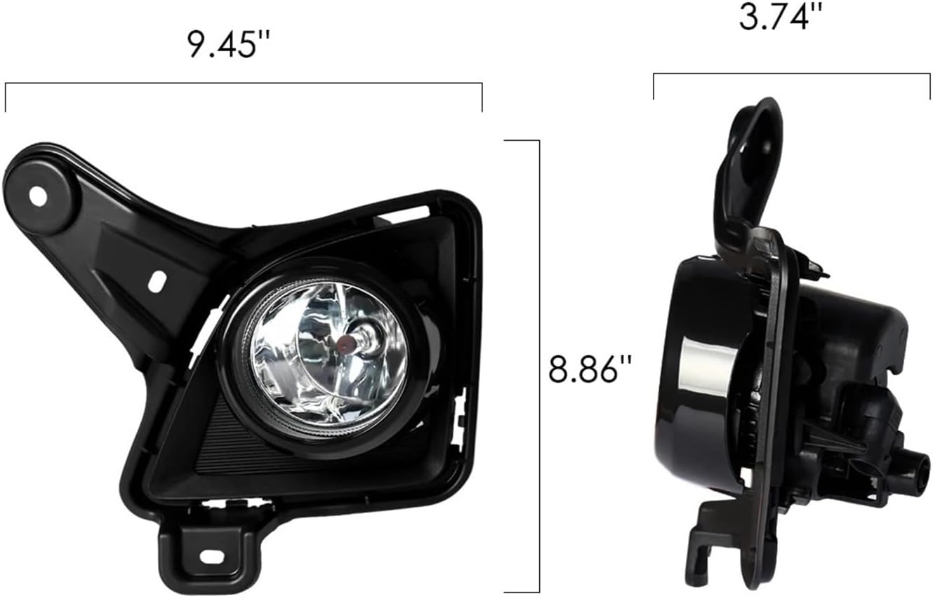 12V Fog Lights Compatible For Toyota Hiace 2010-2013