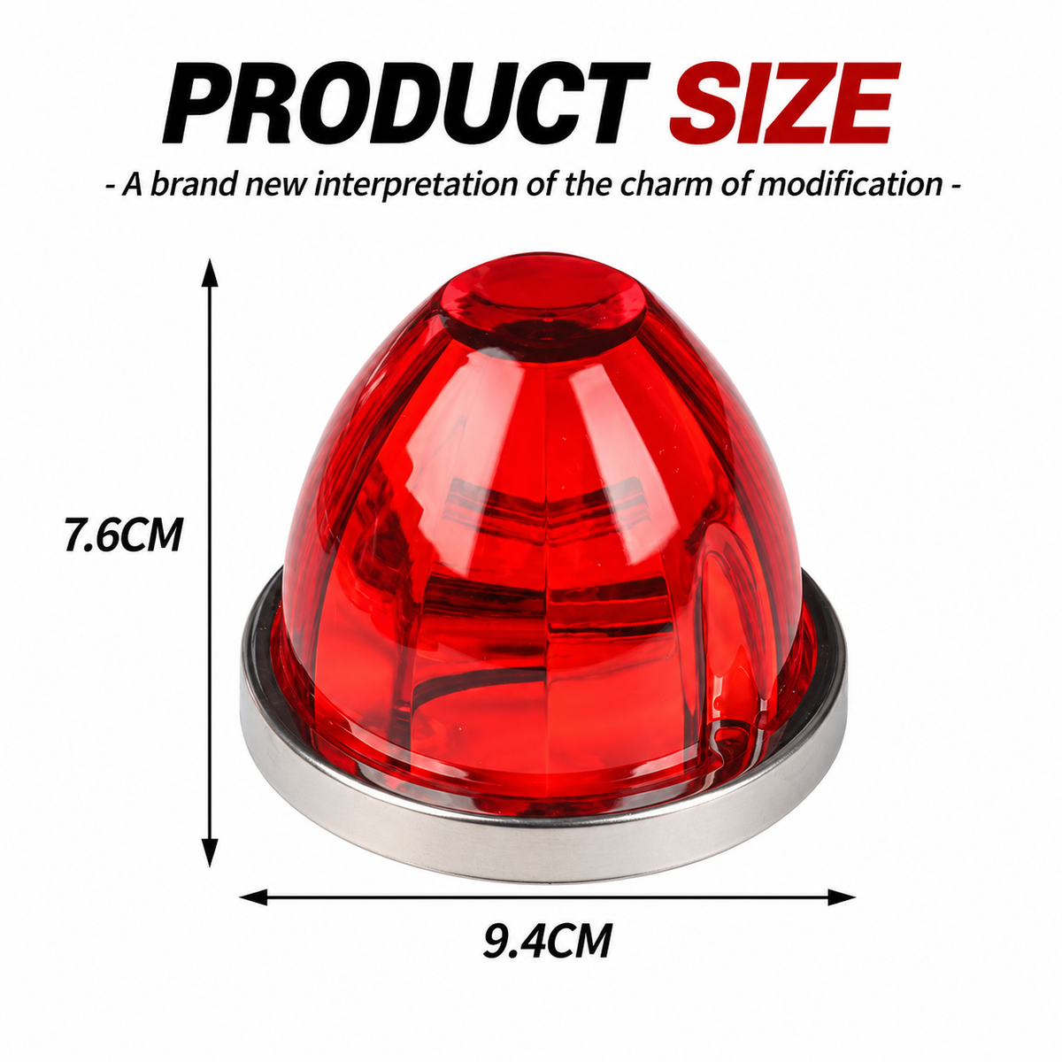 12V/24V Waterproof LED Side Marker Light – Vehicle Turn Signal & Warning Light